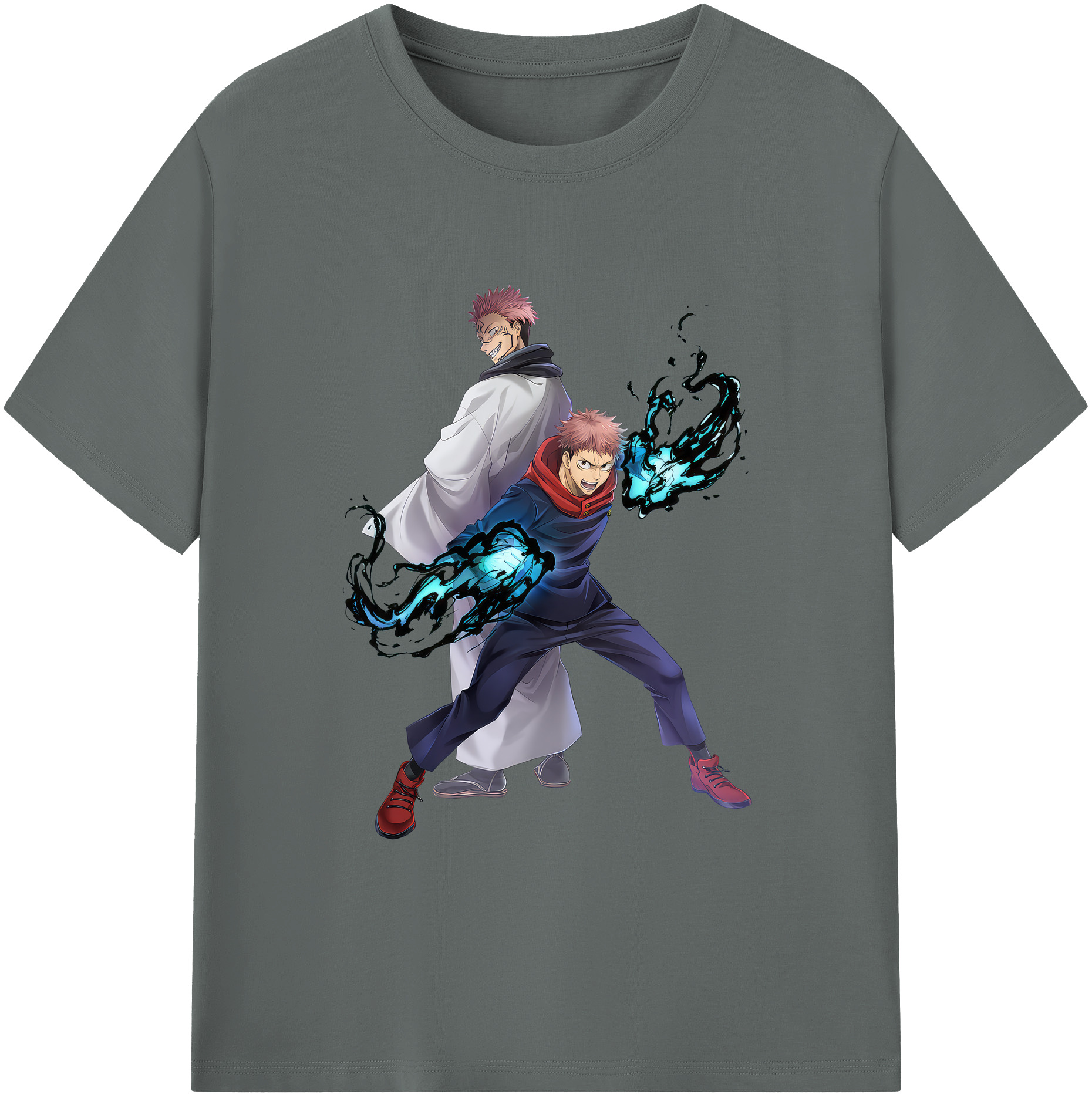 （画像用） 呪術廻戦 Jujutsu Kaisen 綿100％ メンズ半袖Tシャツ｜肌触りやわらか＆通気性